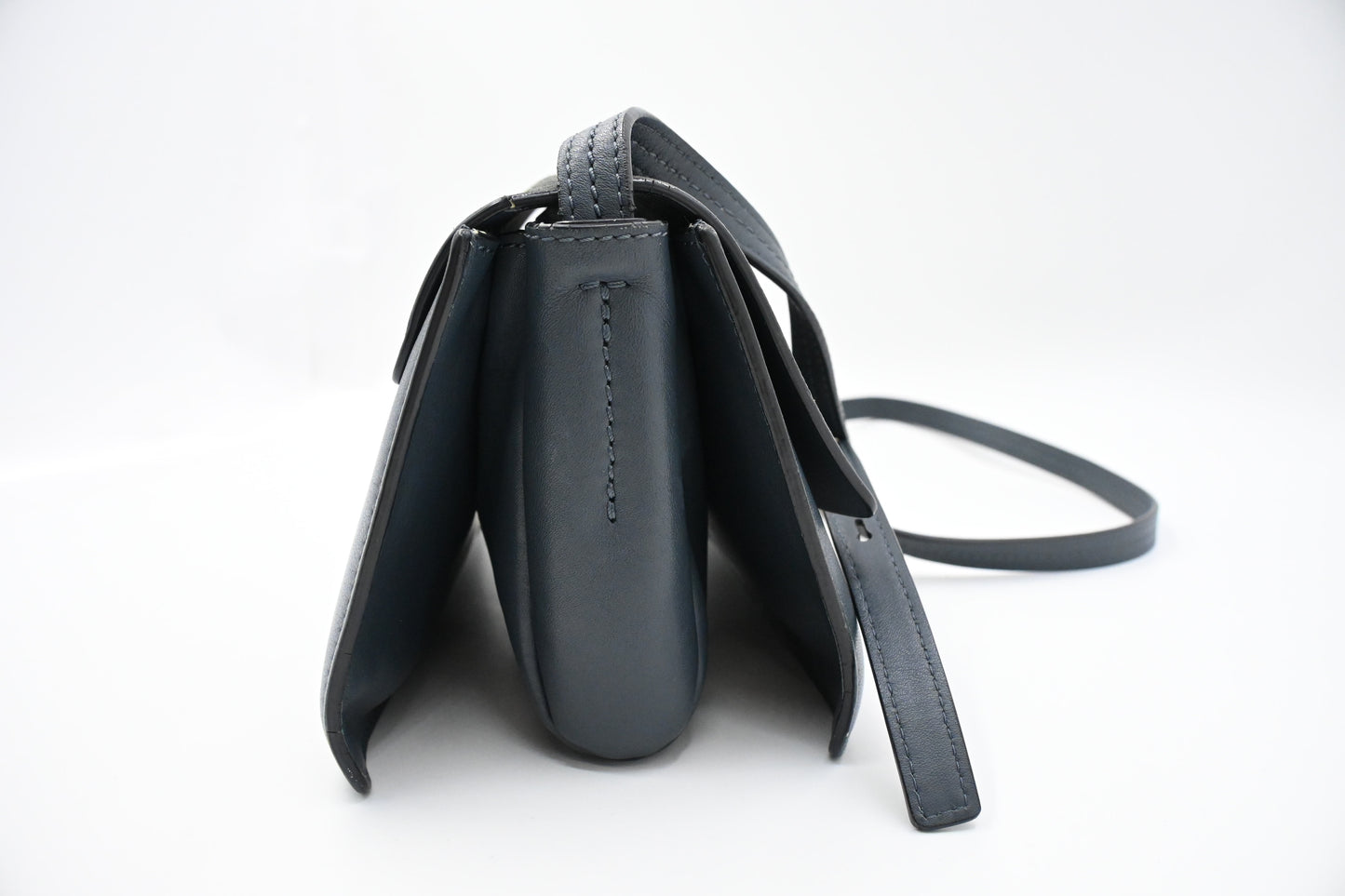 Chloe Faye Crossbody Bag in Blue Leather