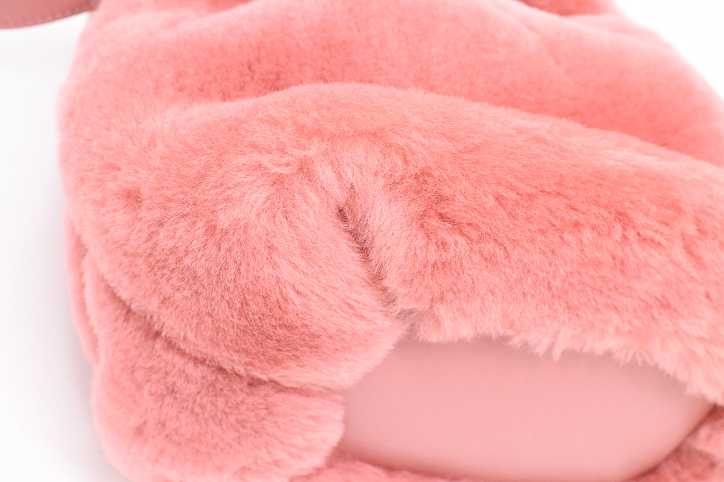 Jimmy Choo Bucket Bag in Pink Synthetic Fur