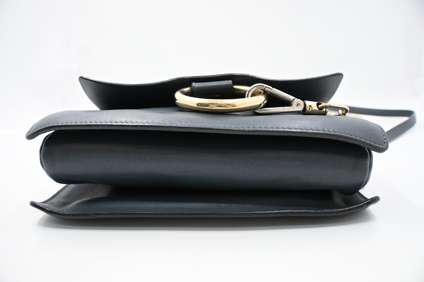 Chloe Faye Crossbody Bag in Blue Leather