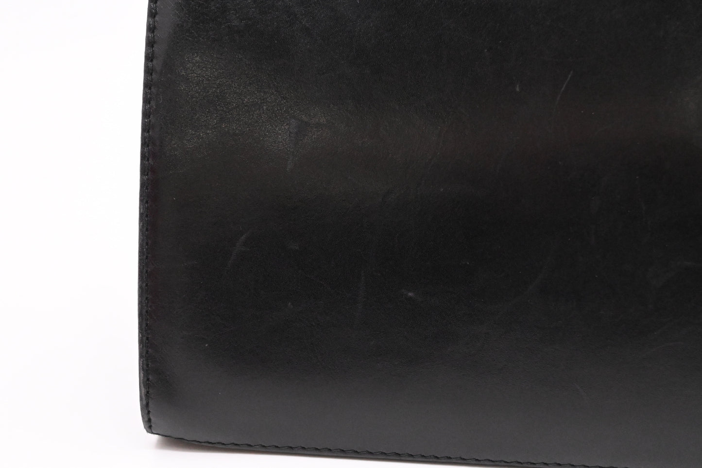 Ferragamo Square Chain Crossbody in Black Leather