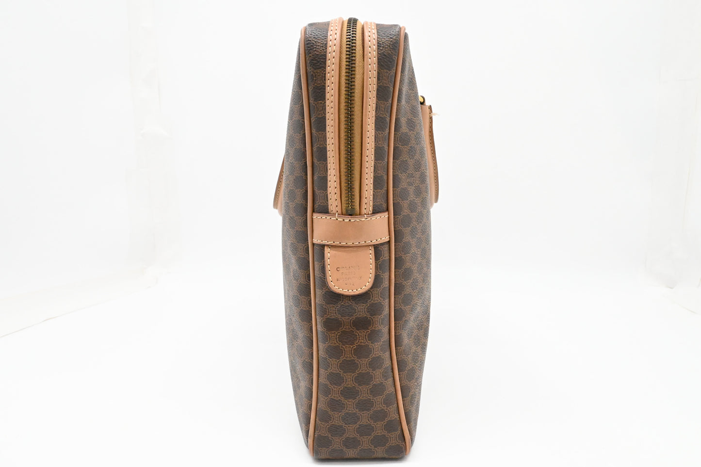 Celine Business Bag in Brown Macadam Canvas