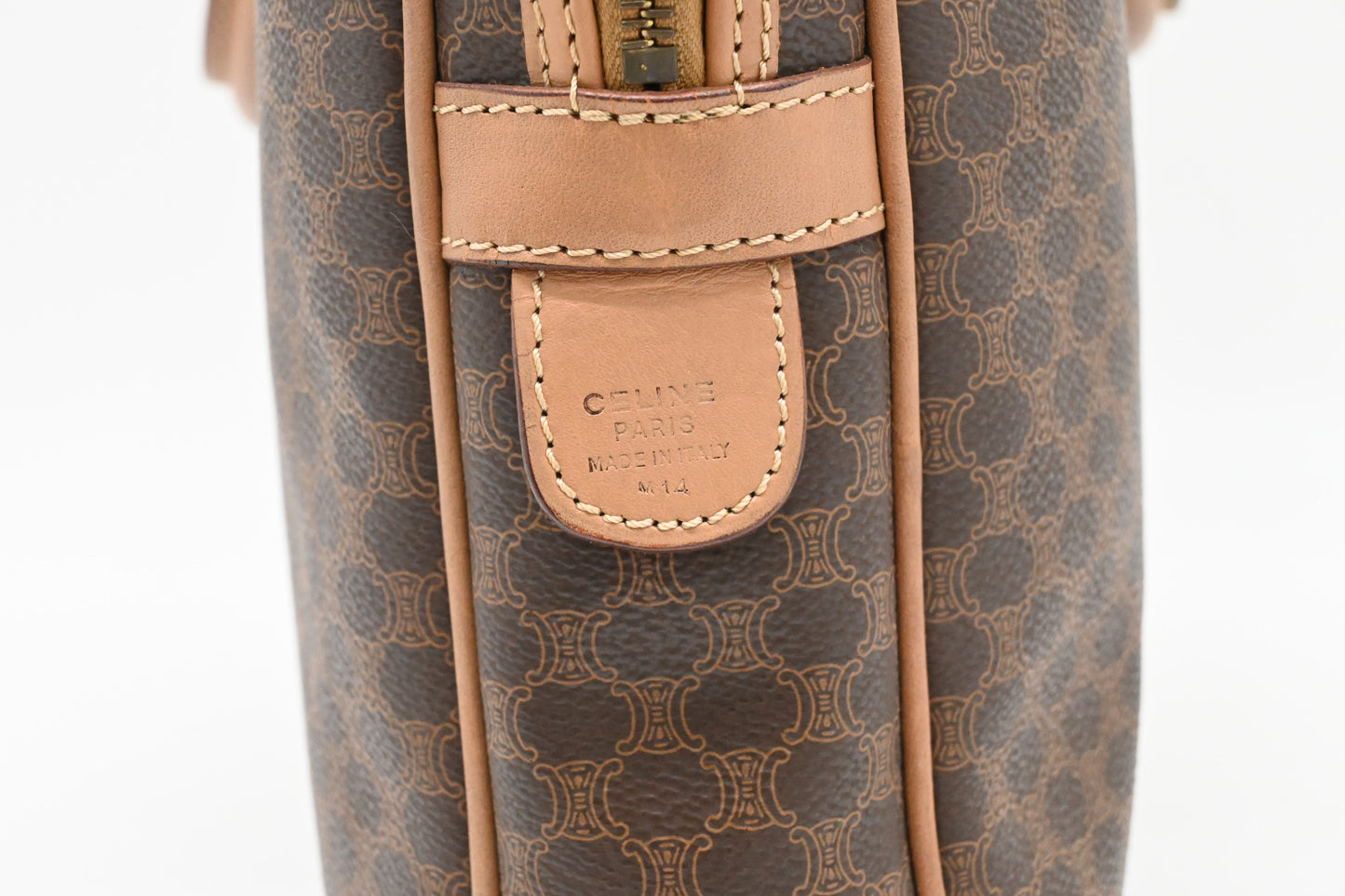 Celine Business Bag in Brown Macadam Canvas