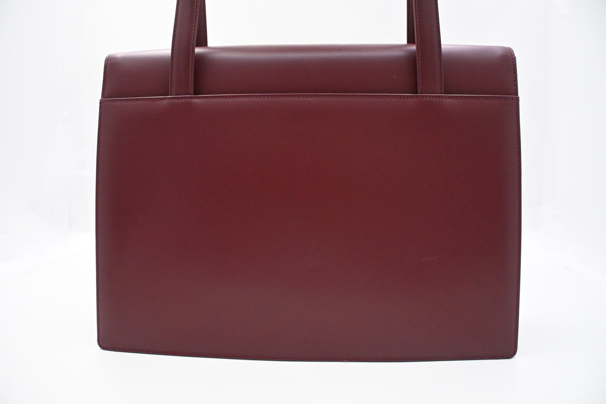 Burberry Shoulder Bag in Burgundy Leather