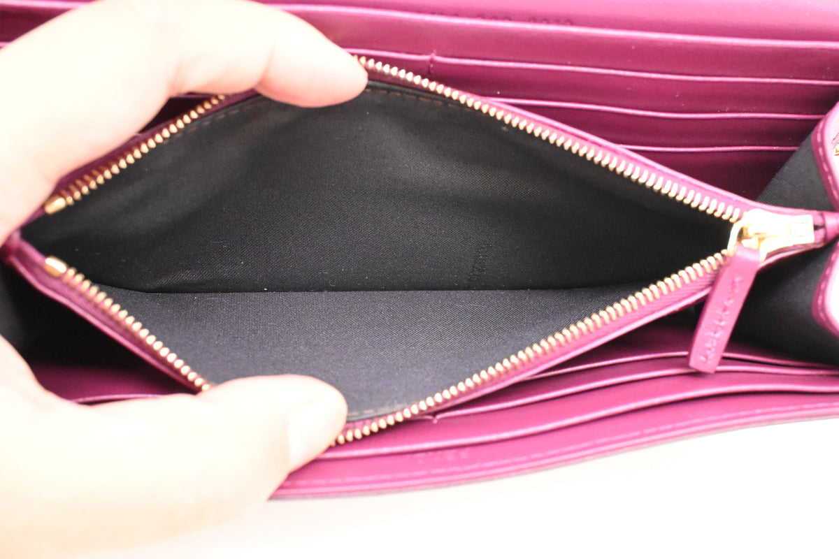 Fendi Wallet on Chain in Purple Leather