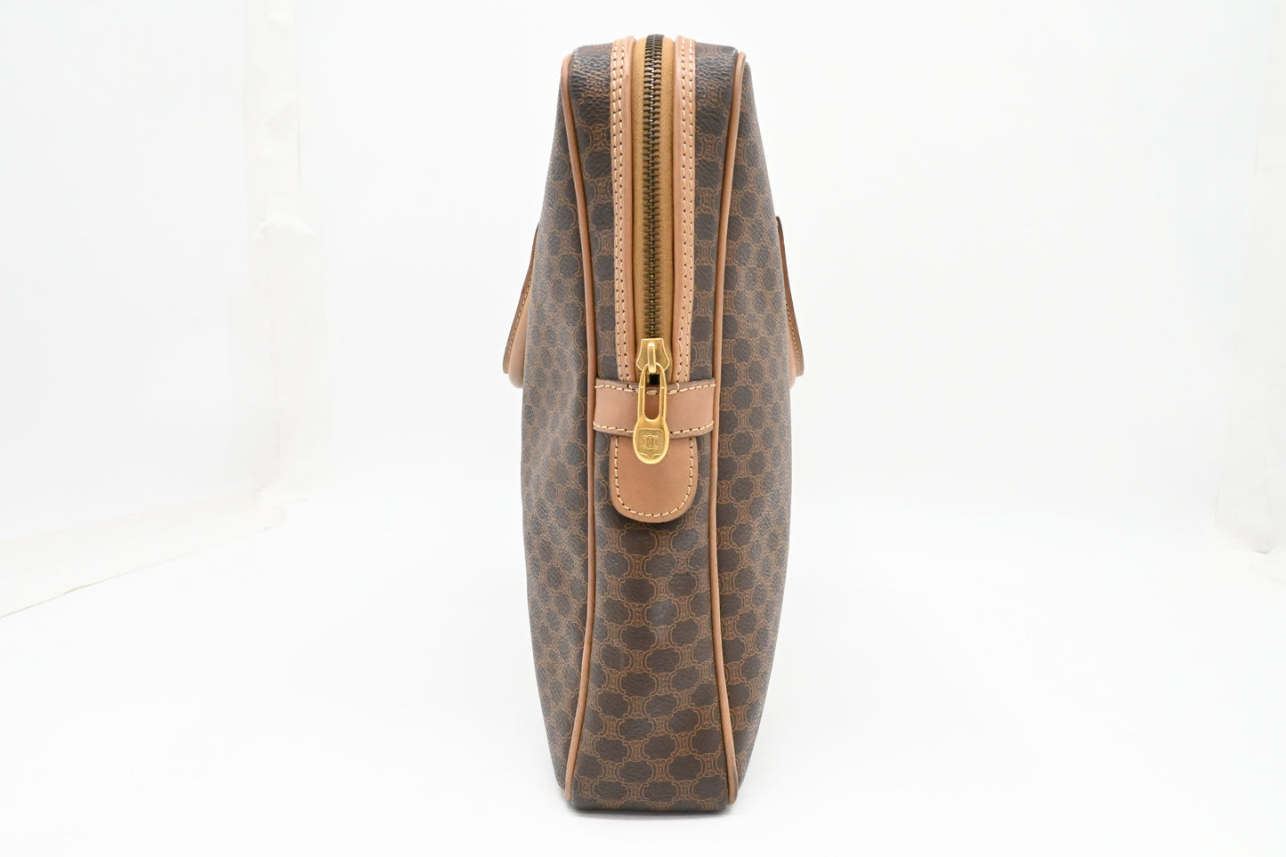 Celine Business Bag in Brown Macadam Canvas