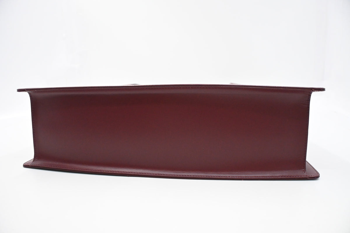 Burberry Shoulder Bag in Burgundy Leather