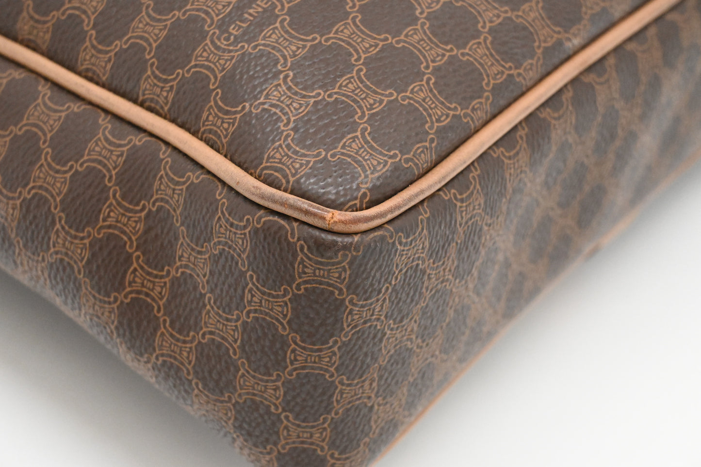 Celine Business Bag in Brown Macadam Canvas