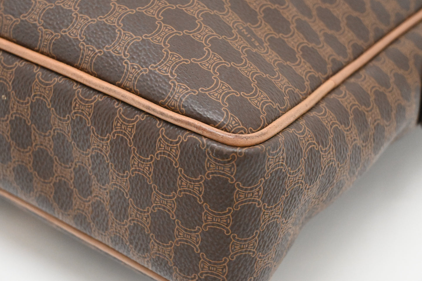 Celine Business Bag in Brown Macadam Canvas