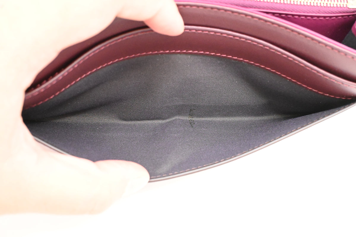 Fendi Wallet on Chain in Purple Leather