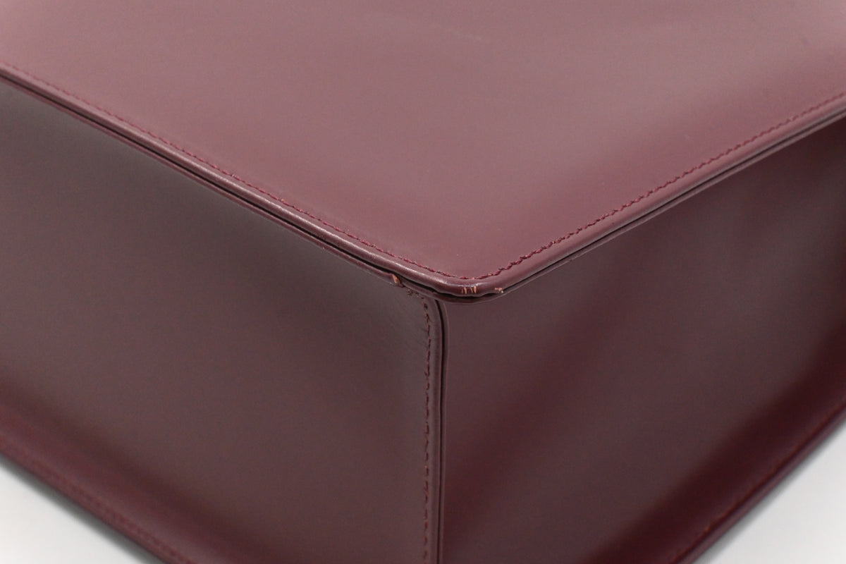 Burberry Shoulder Bag in Burgundy Leather