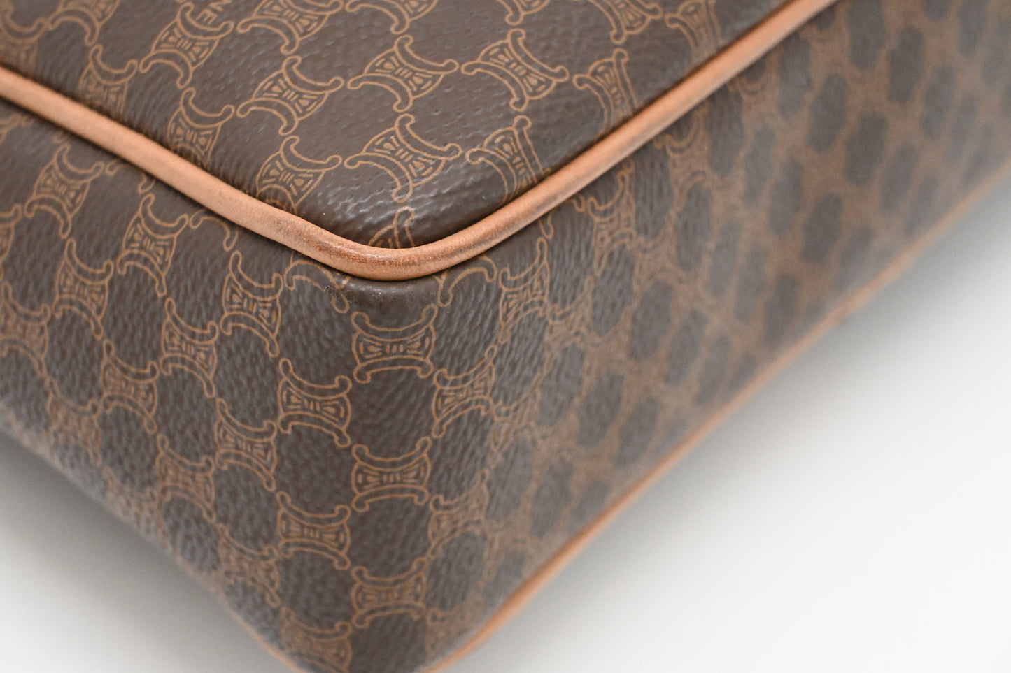 Celine Business Bag in Brown Macadam Canvas