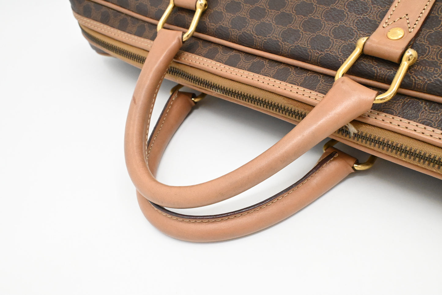 Celine Business Bag in Brown Macadam Canvas