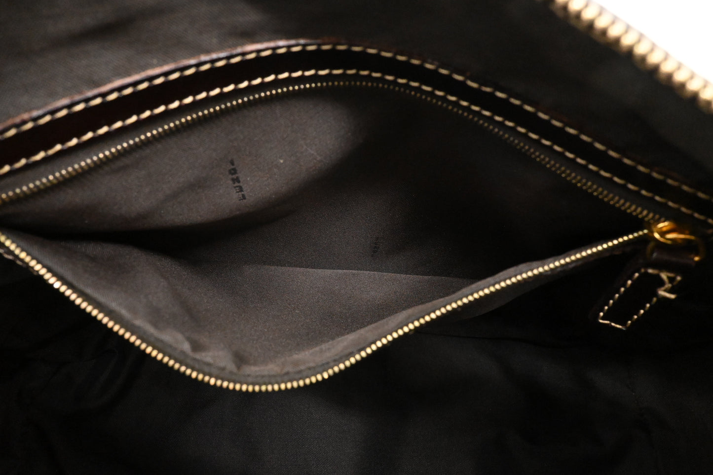 Fendi Boston Bag in Zucchino Coated Canvas