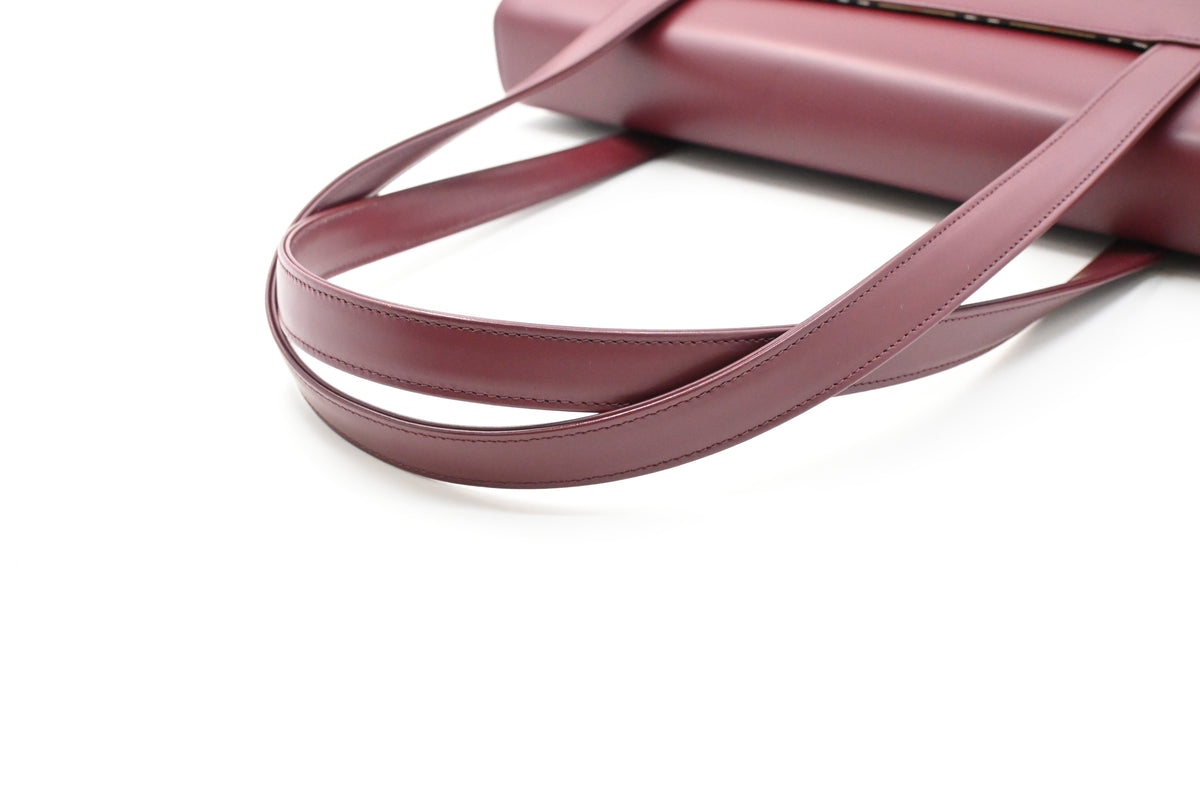 Burberry Shoulder Bag in Burgundy Leather