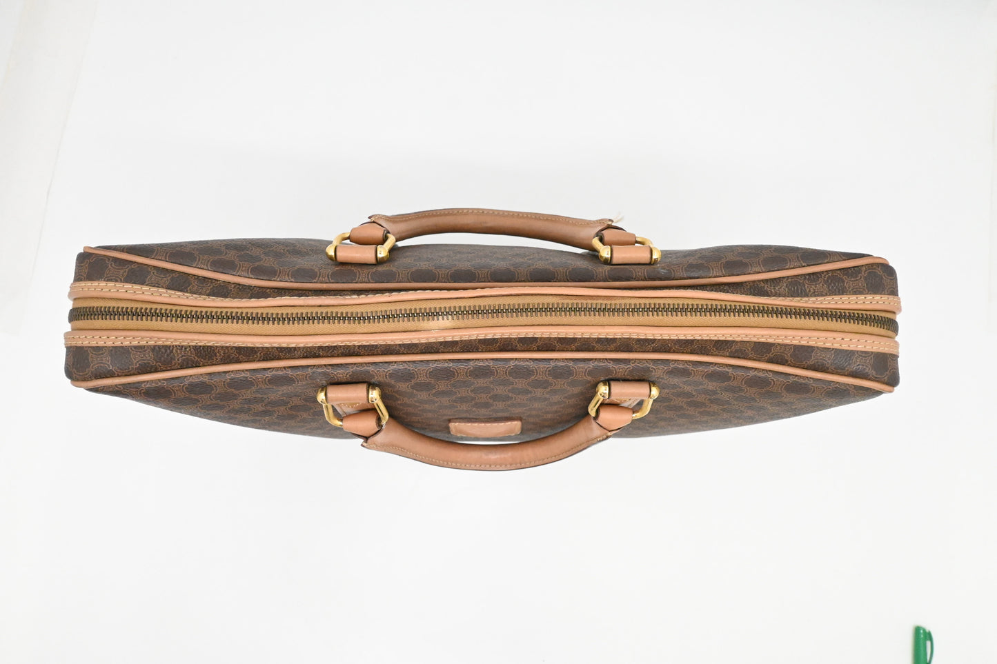 Celine Business Bag in Brown Macadam Canvas