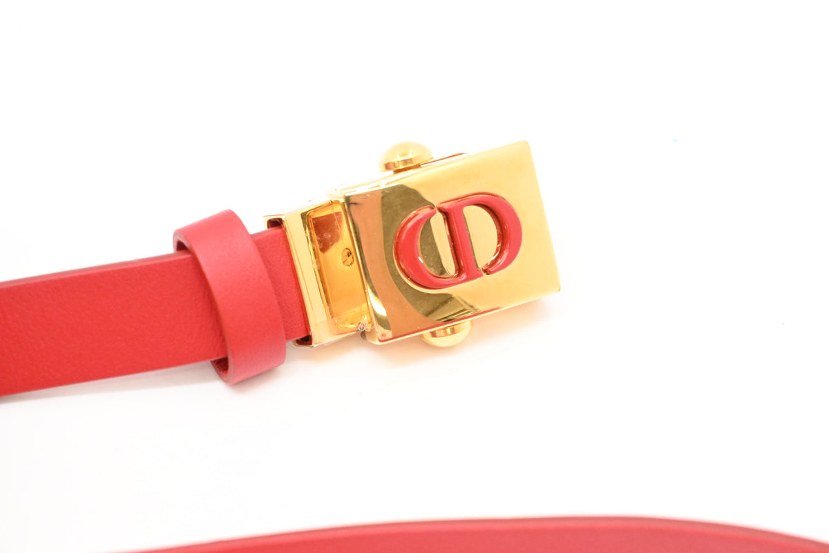 Dior Belt in Red Leather