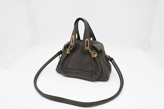 Chloe Small Paraty in Dark Brown Leather