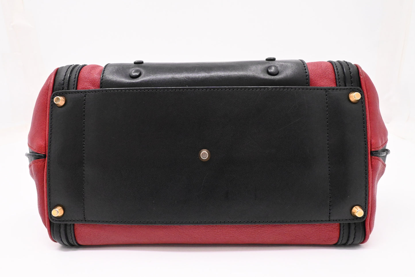 Chloe Alice 2way Bag in Black and Red Leather
