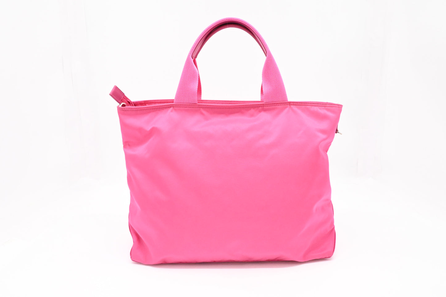 Prada Two Way Tote Bag in Pink Nylon
