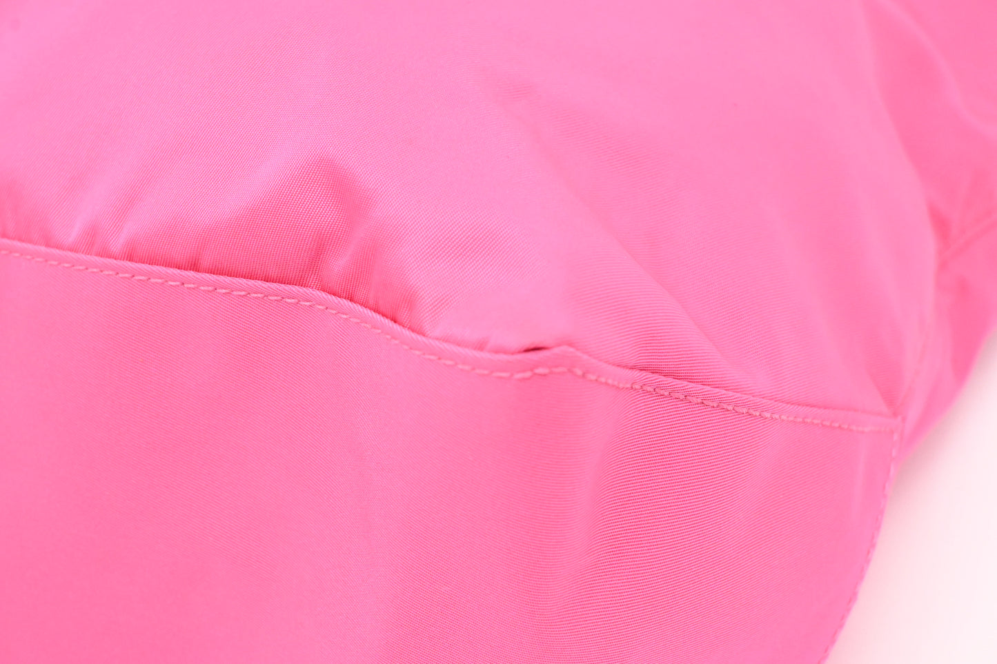 Prada Two Way Tote Bag in Pink Nylon