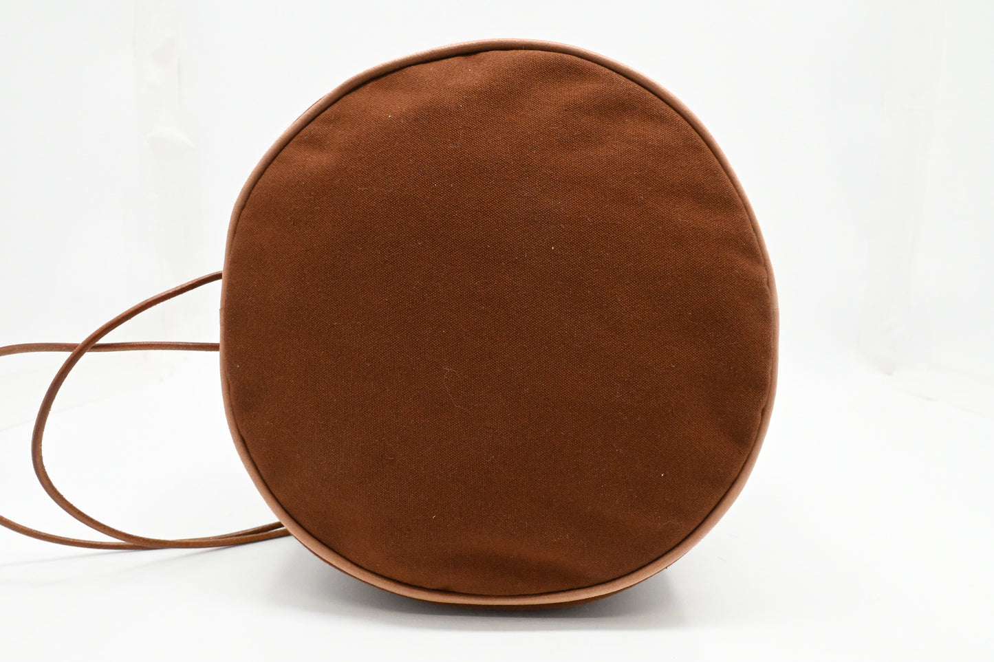 Hermes Polochon Mimile in Brown Canvas