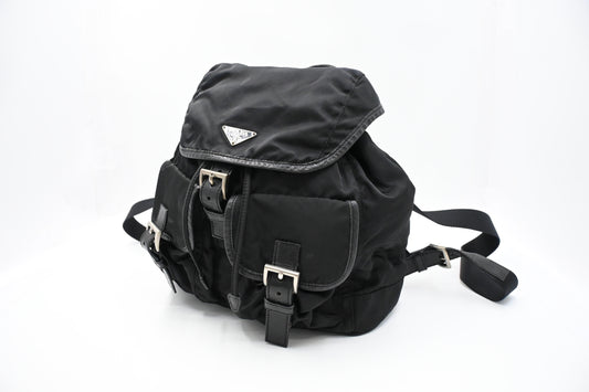 Prada Medium Backpack in Black Nylon