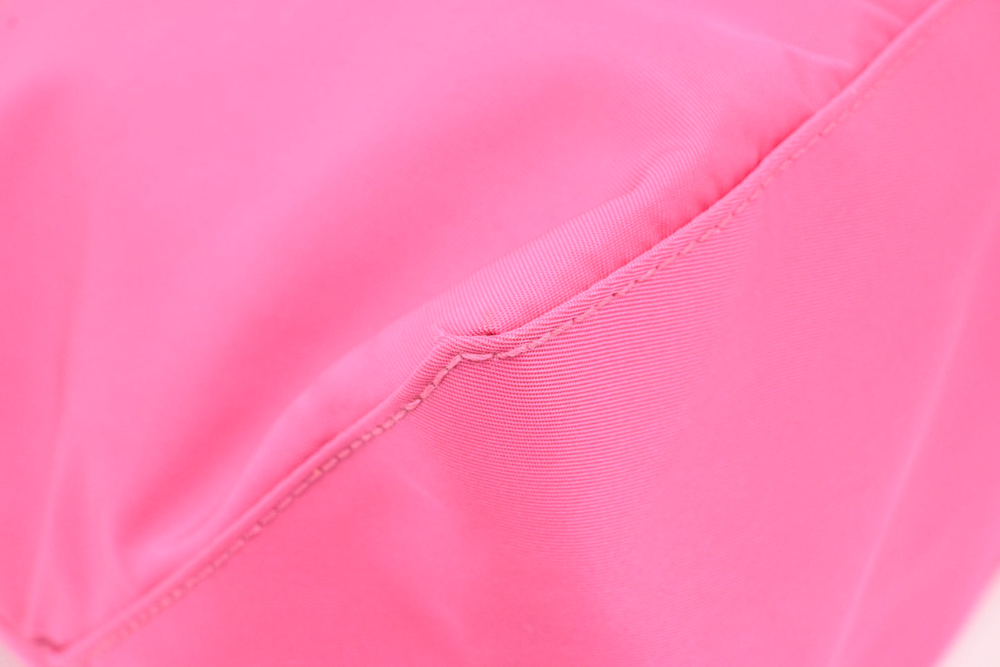Prada Two Way Tote Bag in Pink Nylon