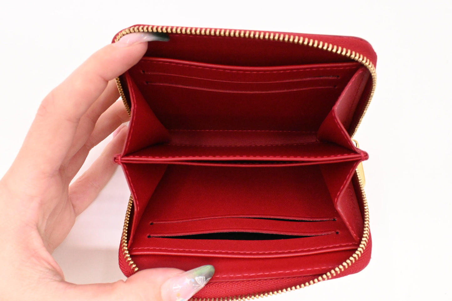 Louis Vuitton Zippy Coin Case in Red Vernis Leather