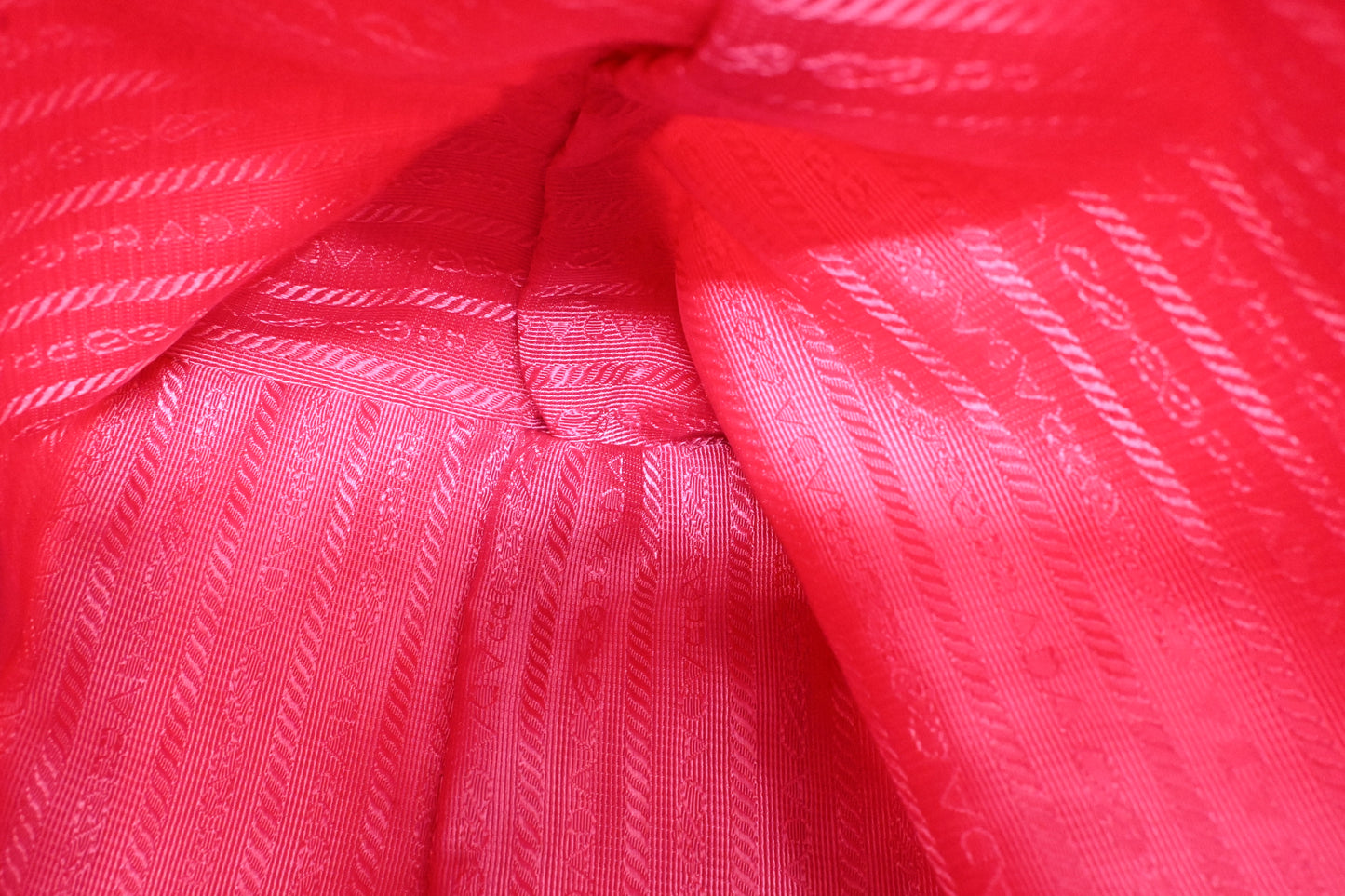 Prada Two Way Tote Bag in Pink Nylon