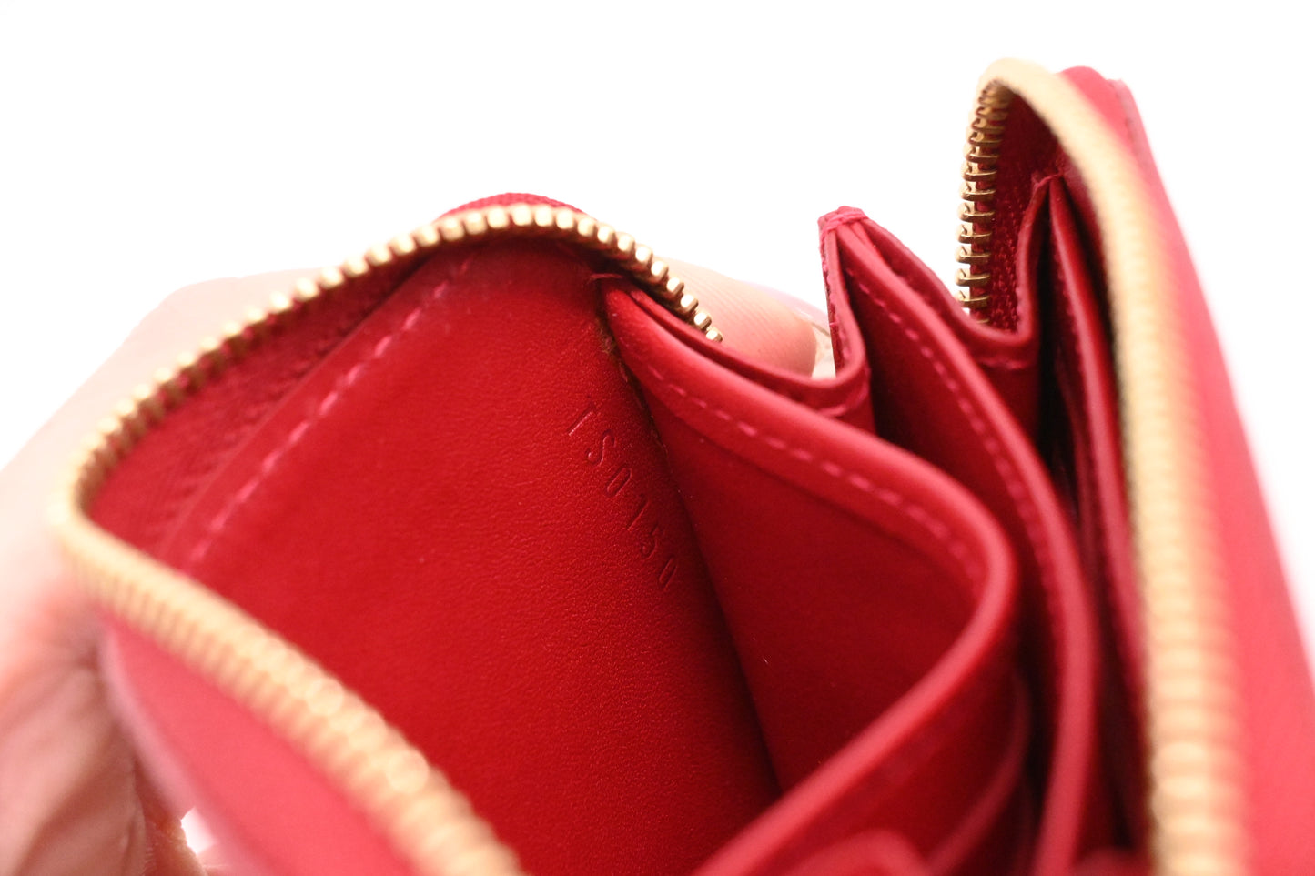 Louis Vuitton Zippy Coin Case in Red Vernis Leather