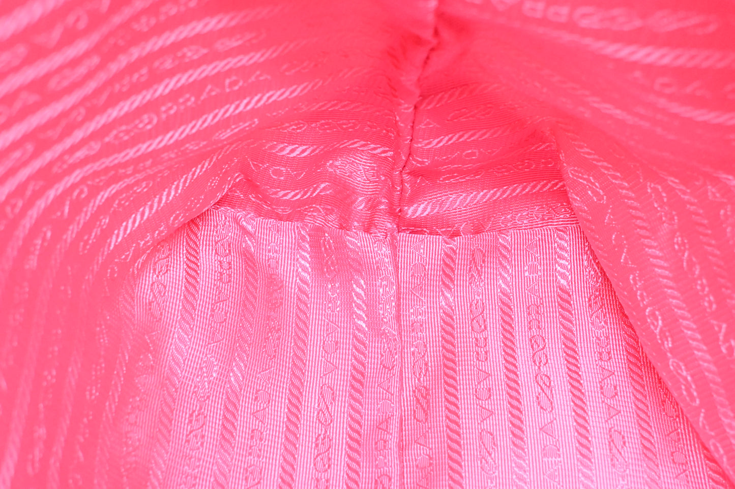 Prada Two Way Tote Bag in Pink Nylon