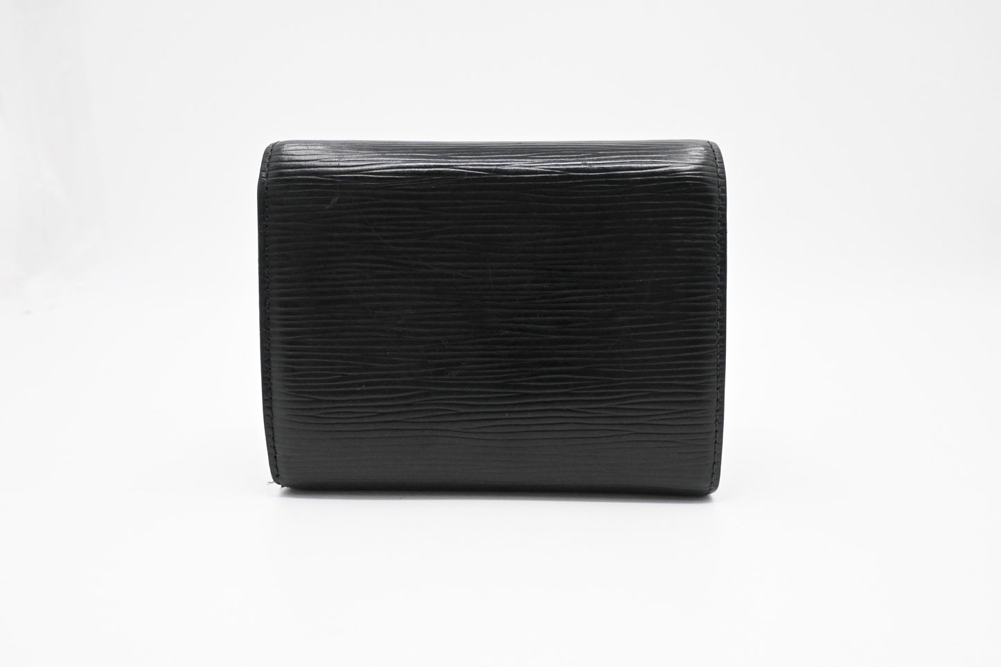 Louis Vuitton Compact Wallet in Black Epi Leather