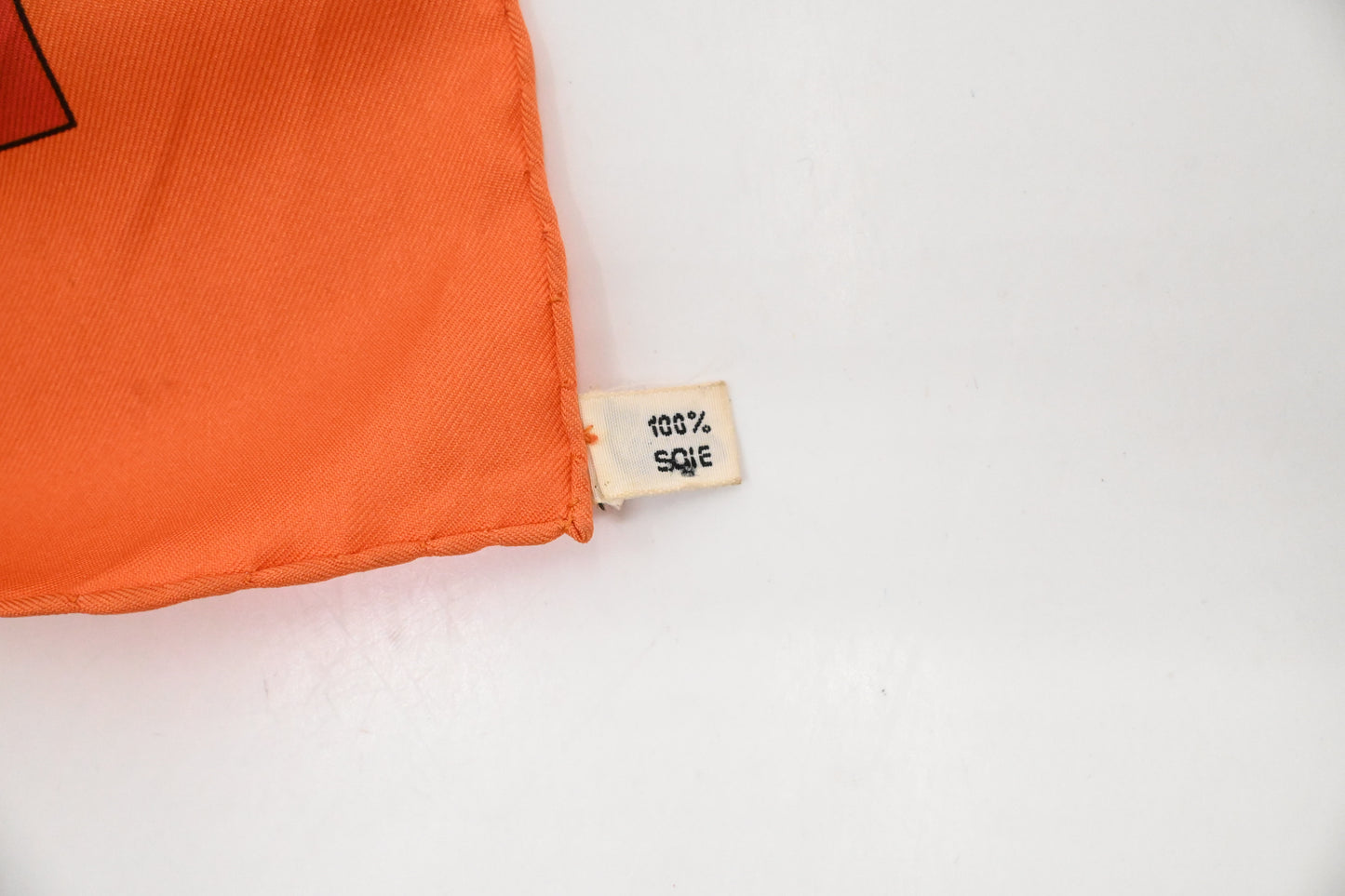 Hermes 'Eperon D'or' Carre 90 in Orange Silk