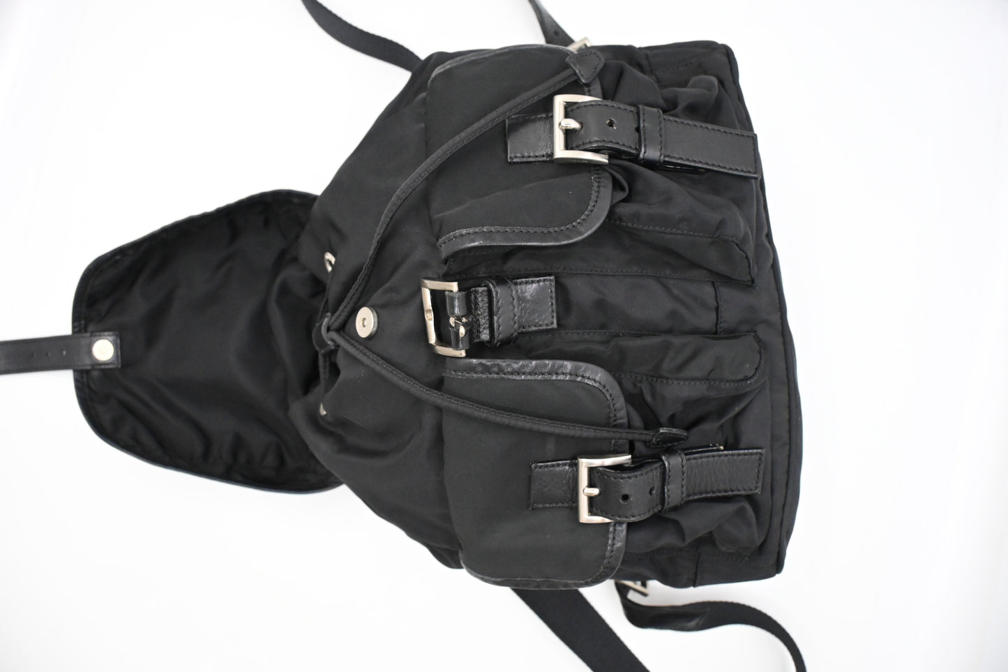 Prada Medium Backpack in Black Nylon