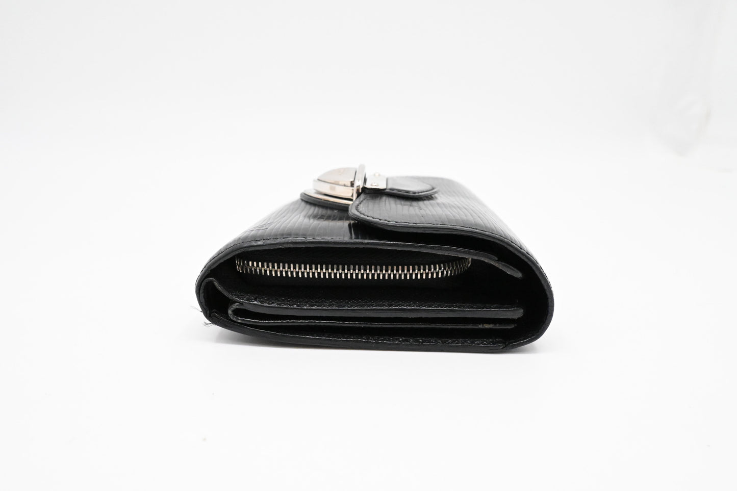 Louis Vuitton Compact Wallet in Black Epi Leather