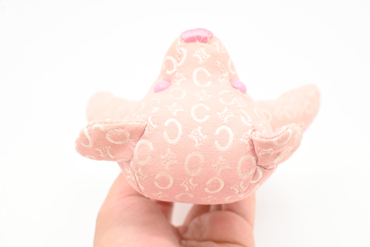 Celine Teddy Bear in Pink Canvas