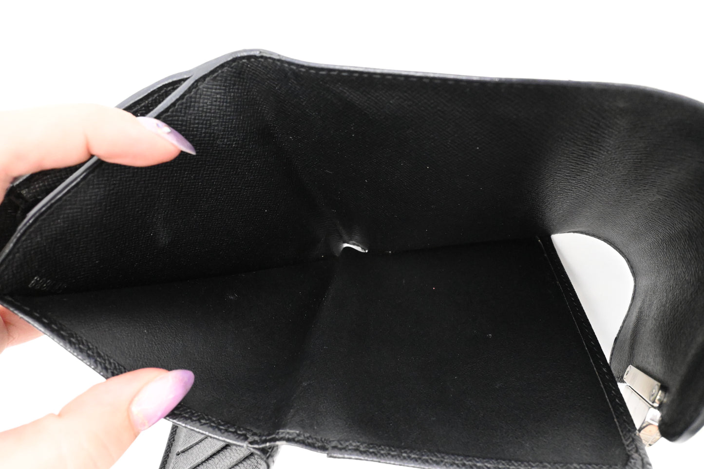 Louis Vuitton Compact Wallet in Black Epi Leather
