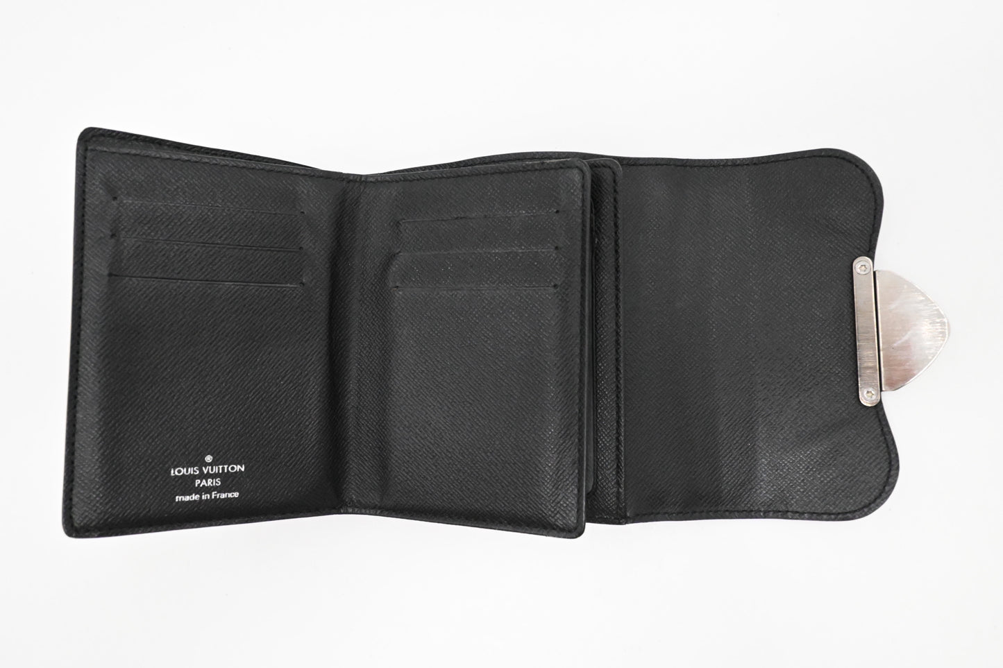 Louis Vuitton Compact Wallet in Black Epi Leather