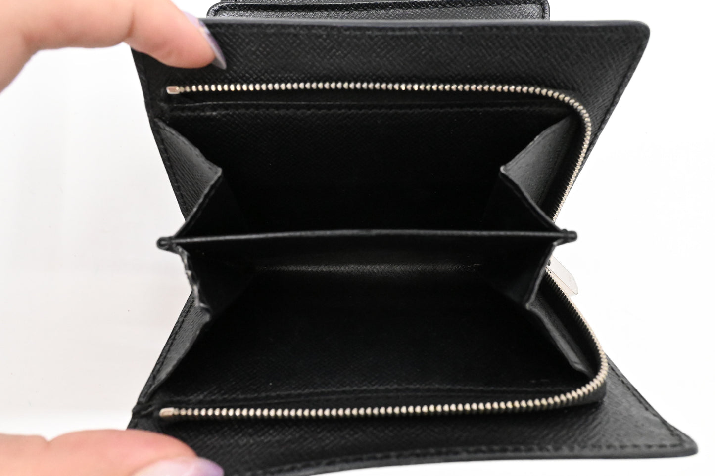 Louis Vuitton Compact Wallet in Black Epi Leather