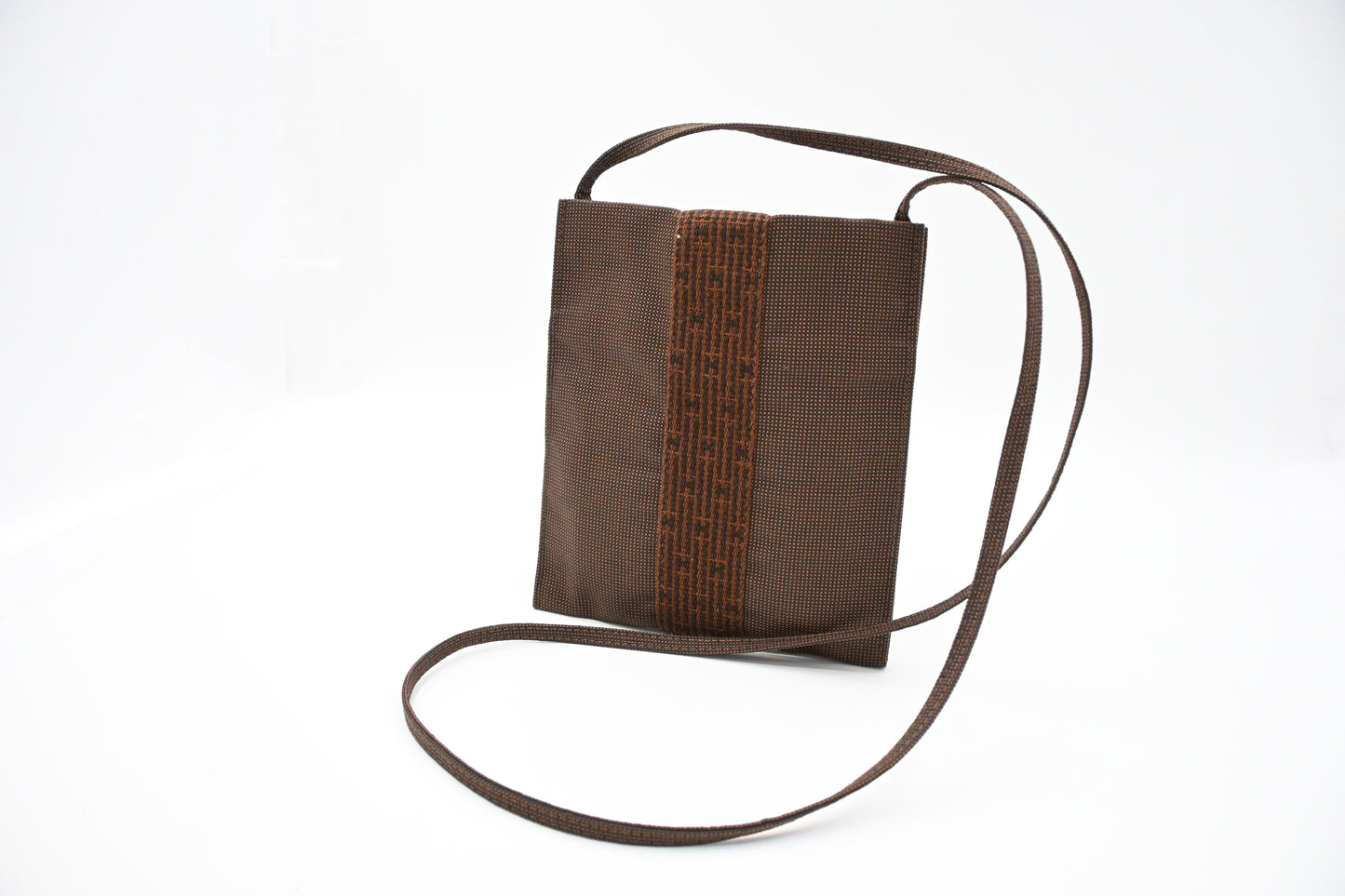 Hermes Onimaitou Pochette in Brown Herline Canvas