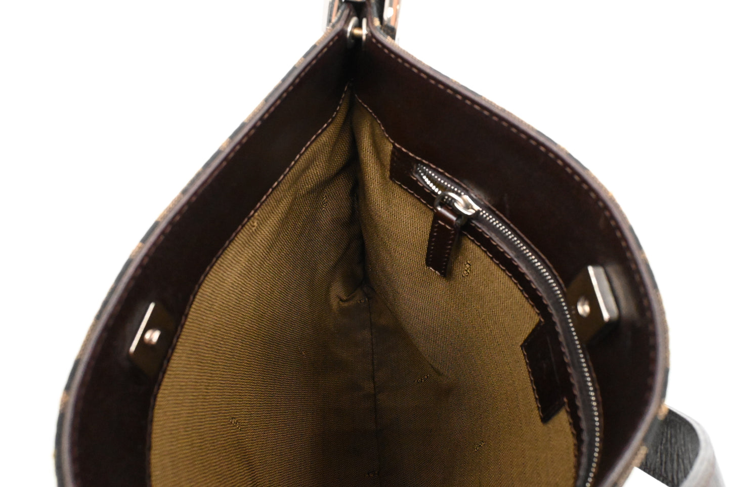 Fendi Shoulder Bag in Zucca Canvas