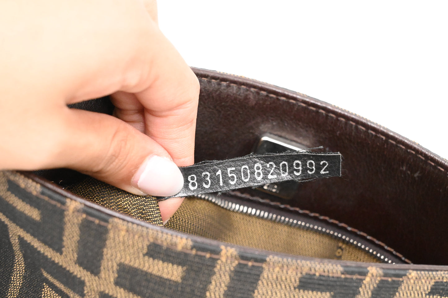 Fendi Shoulder Bag in Zucca Canvas