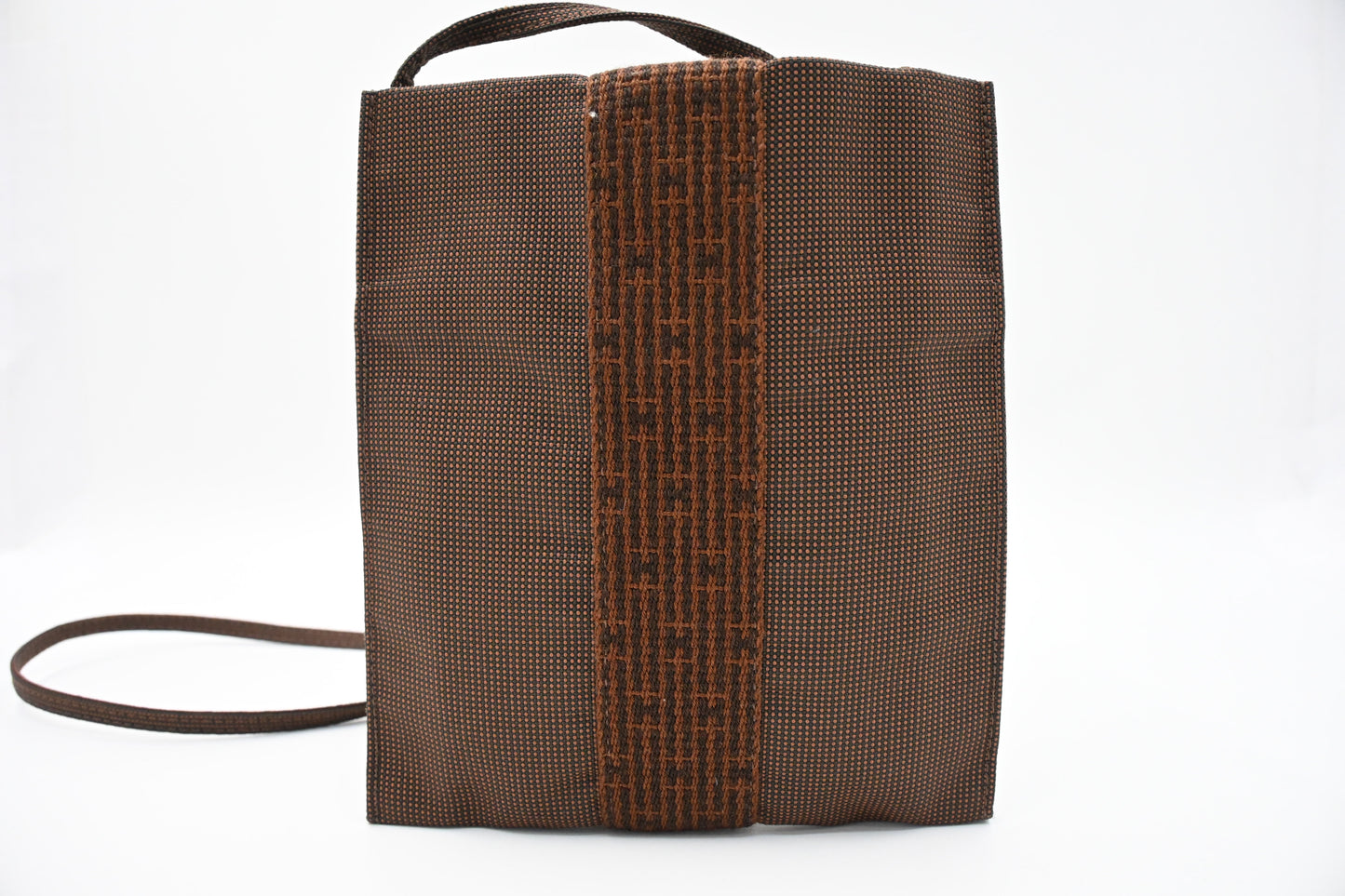 Hermes Onimaitou Pochette in Brown Herline Canvas