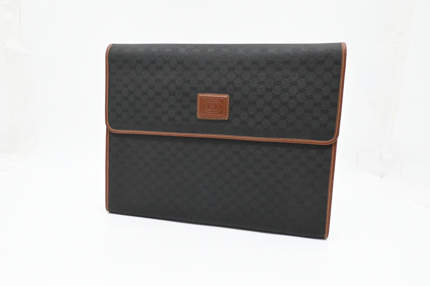 Gucci Portfolio Case in Black Micro GG Canvas