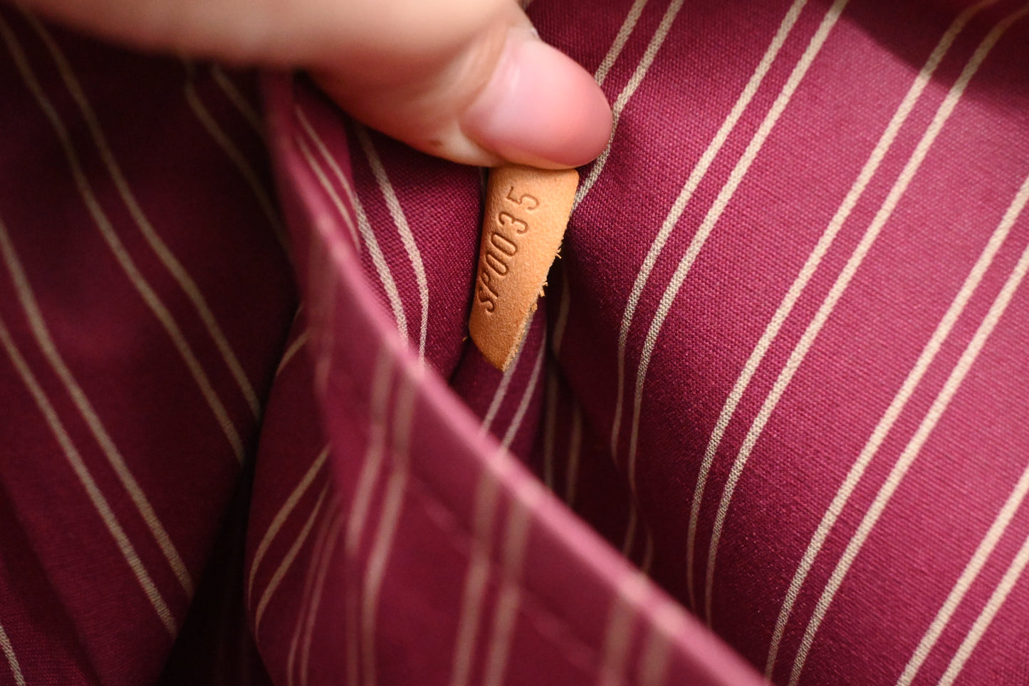 Louis Vuitton Antigua MM in Red Canvas