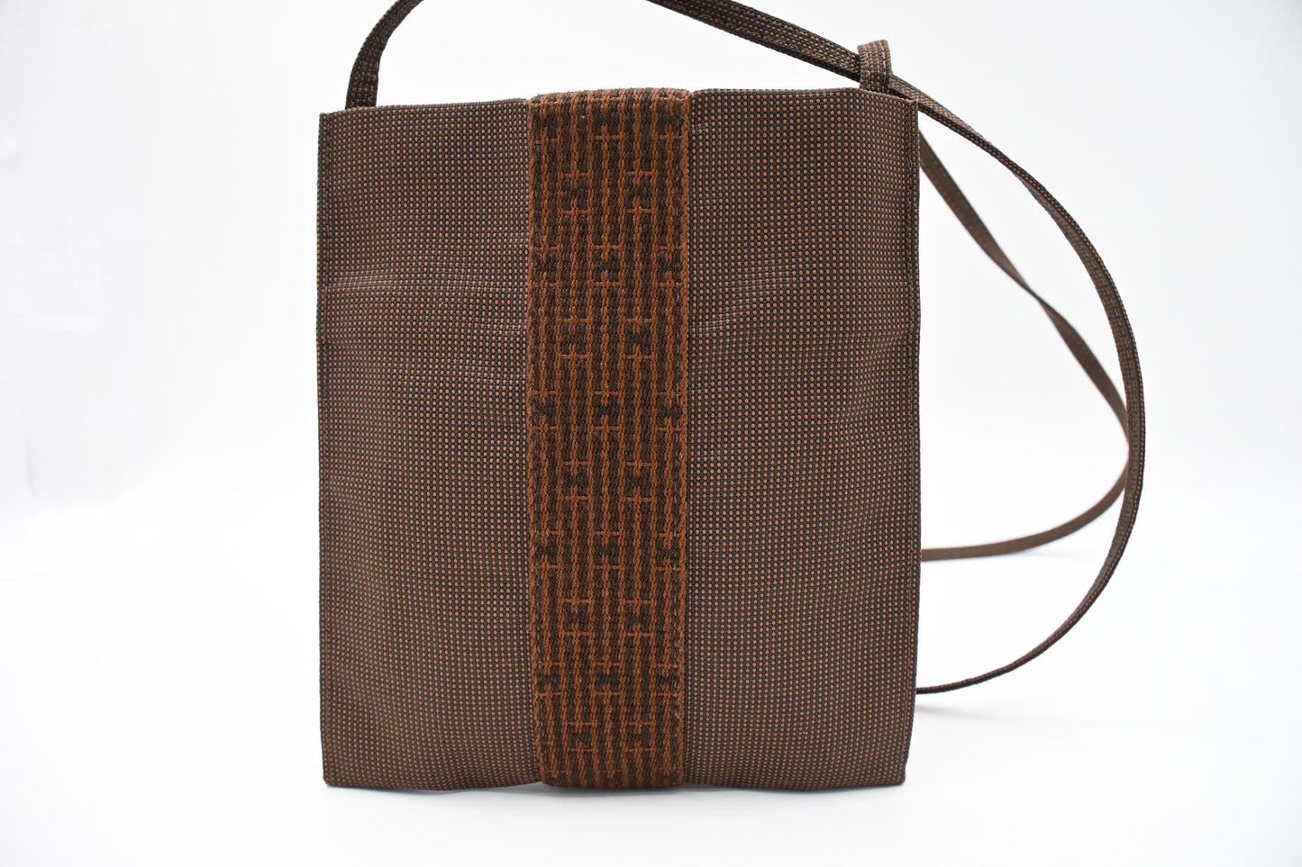 Hermes Onimaitou Pochette in Brown Herline Canvas