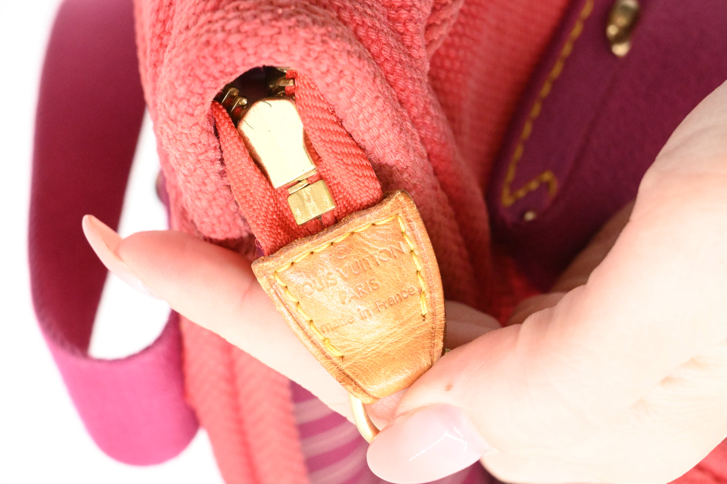 Louis Vuitton Antigua MM in Red Canvas