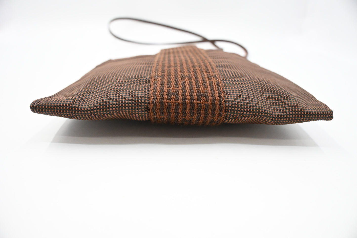 Hermes Onimaitou Pochette in Brown Herline Canvas
