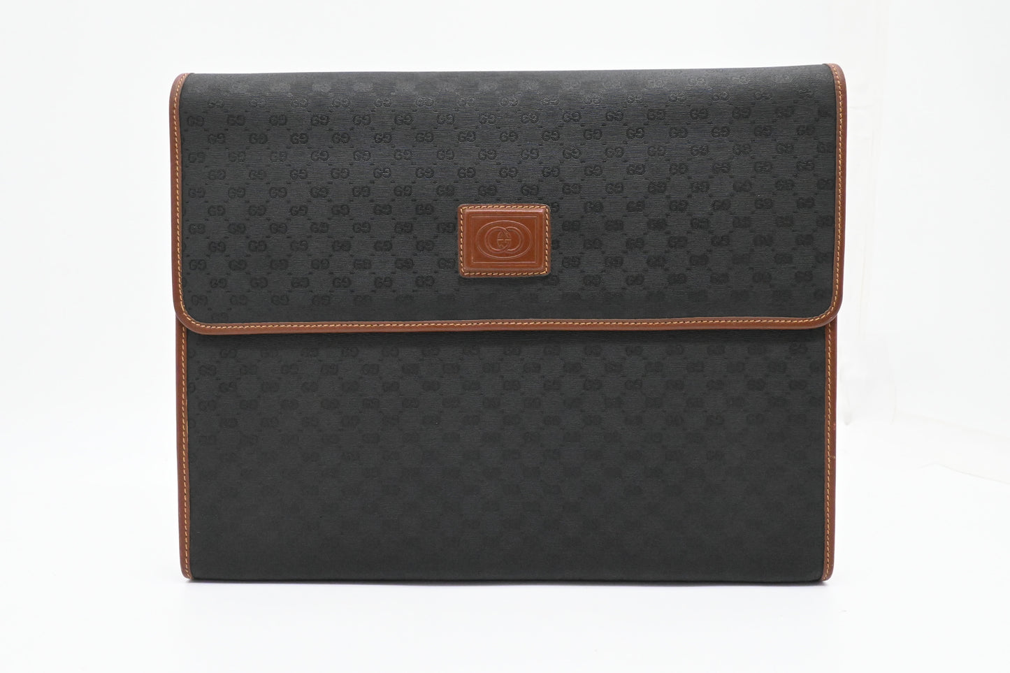 Gucci Portfolio Case in Black Micro GG Canvas