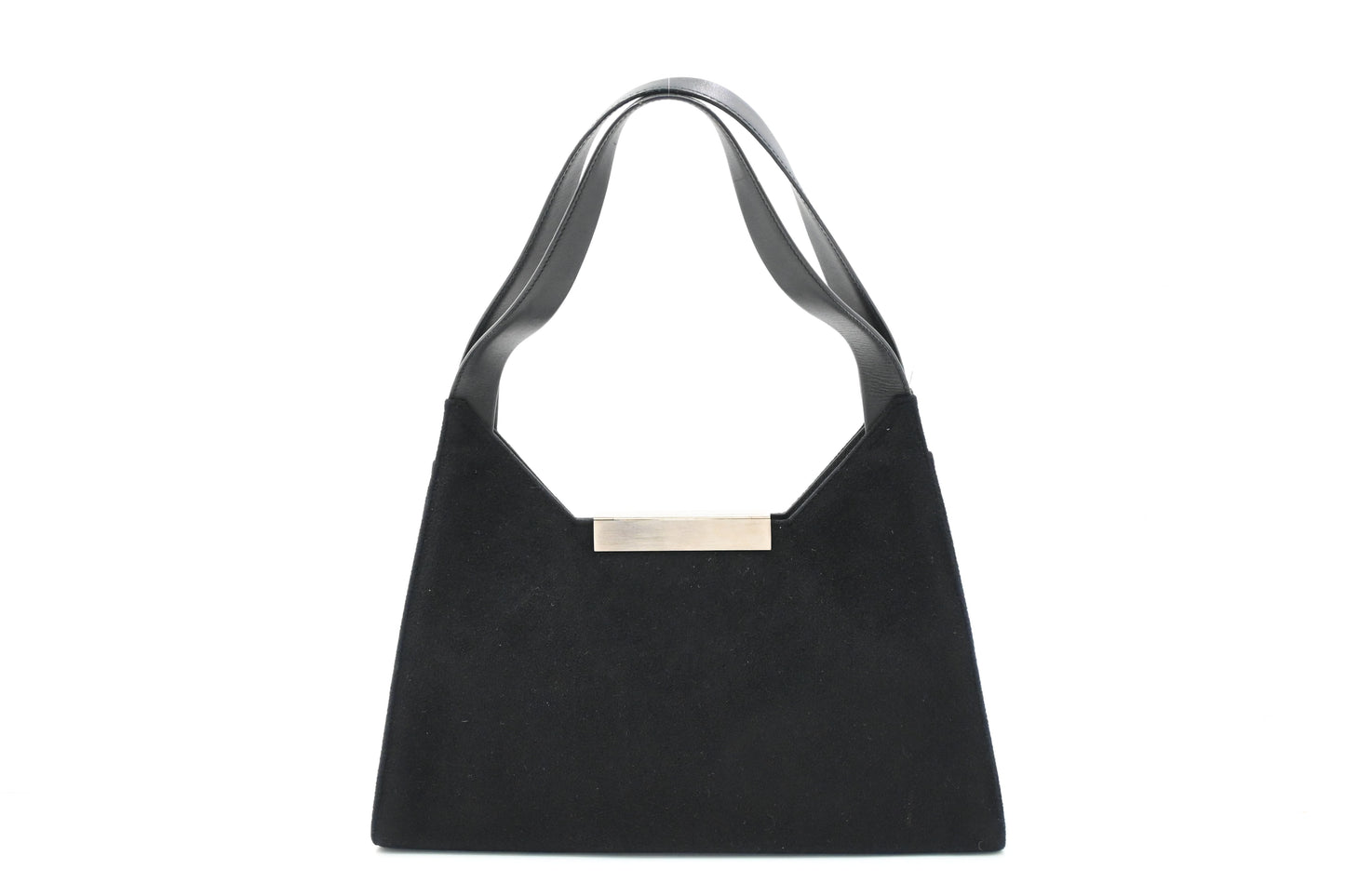 Ferragamo Shoulder Bag in Black Felt